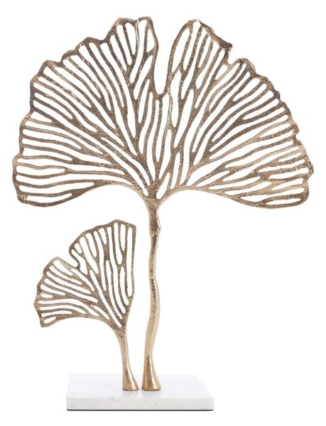 Statuetta in metallo (altezza 48 cm) Leaf - Light & Living