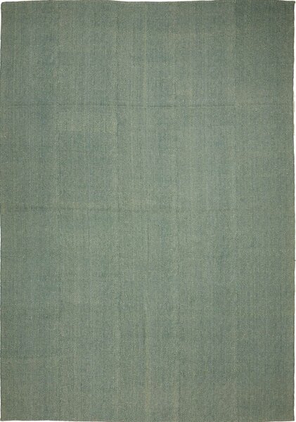Tappeto Kilim Persia Tinta Unita Verde Acqua Chiaro 247x357 Cm