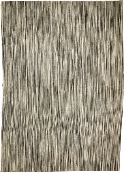 Tappeto Kilim Persia Astratto Crema Grigio Scuro 252x363 Cm