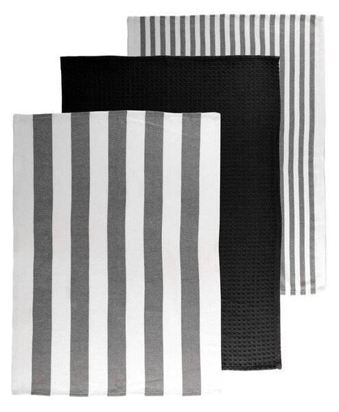 Set di strofinacci in cotone 3 pz 51x74 cm Marra – Tiseco Home Studio