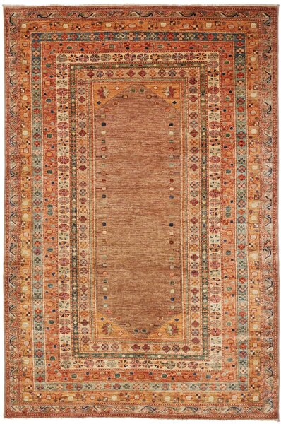 Tappeto Kazak Fine Pakistan Astratto Terracotta Blu 158x240 Cm