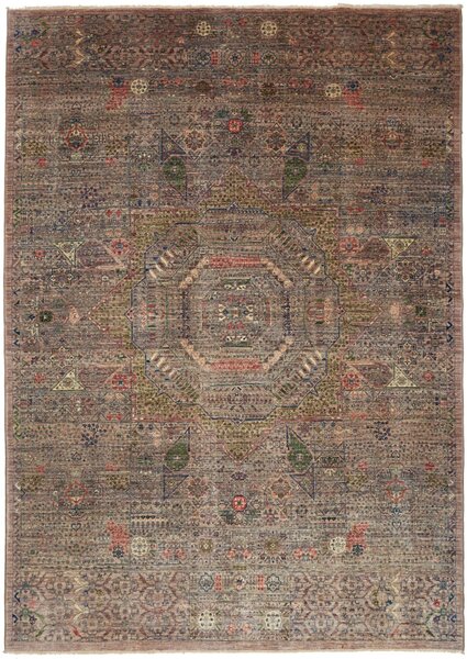 Tappeto Mamlouk Pakistan Geometrico Terra Multi 170x237 Cm