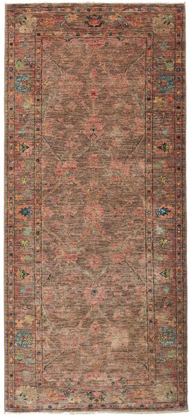 Tappeto Zigler Fine Pakistan Medaglione Marrone Rosa 82x188 Cm
