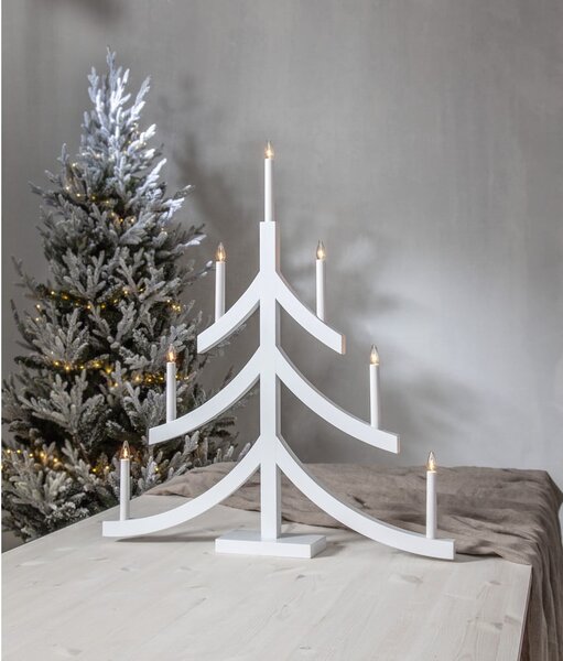 Decorazione luminosa bianca natalizia Pagod - Star Trading