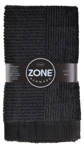 Asciugamano nero , 50 x 100 cm Classic - Zone