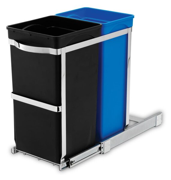 Bidone per rifiuti in plastica da 35 l Dual - simplehuman