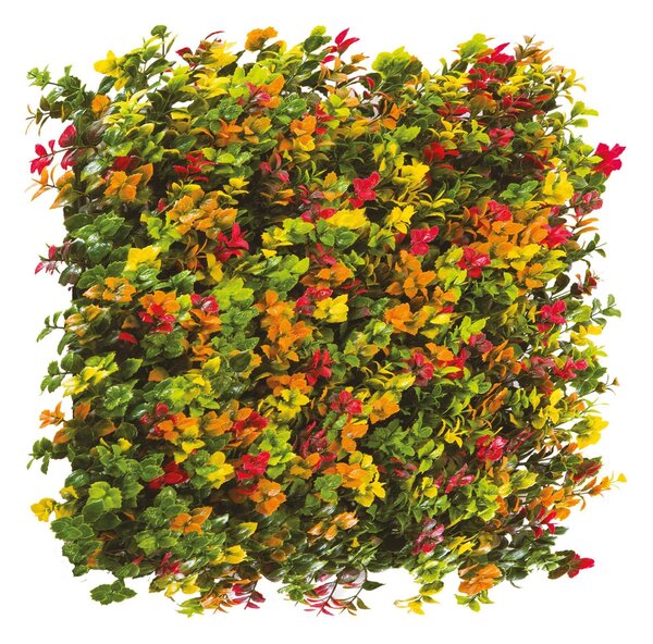 Siepe artificiale Foliage Divy 3D in polietilene, multicolore H 1 m x L 1 m