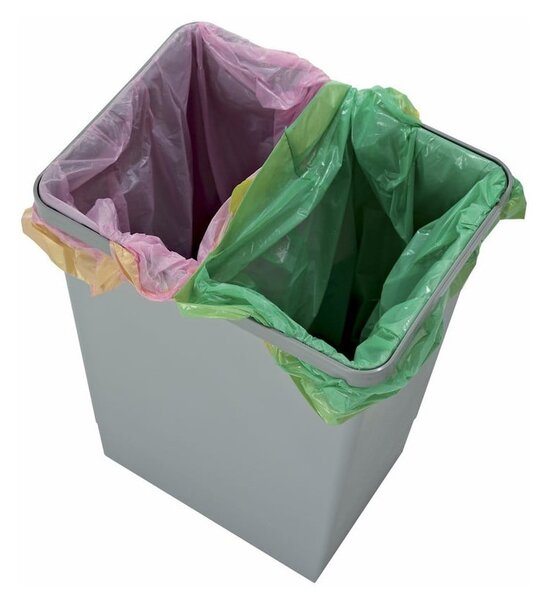 Bidone per rifiuti in plastica 24 L - Elletipi
