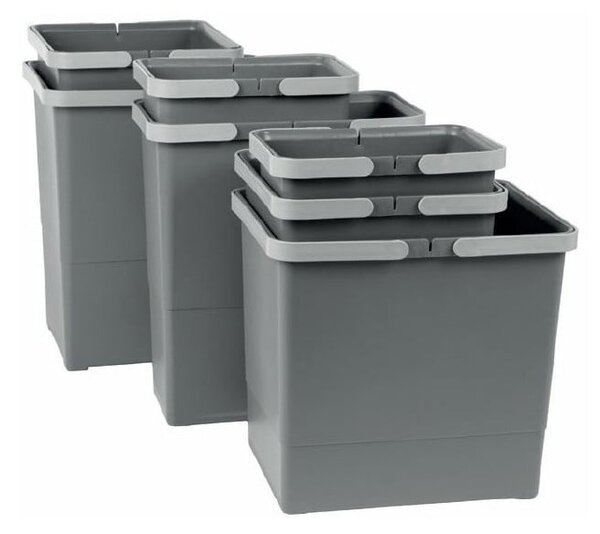 Bidone per rifiuti in plastica 24 L - Elletipi