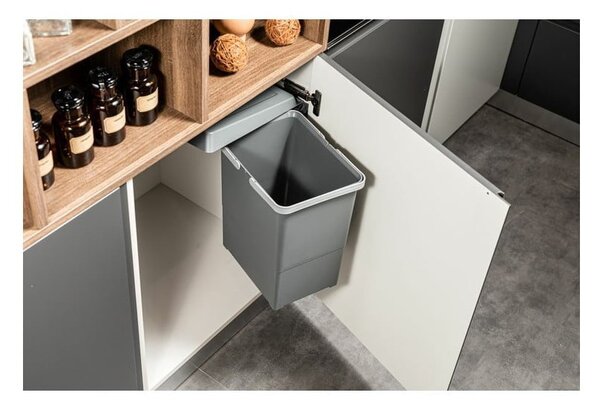 Cestino per rifiuti in plastica incorporato da 18 l Swing 2.0 - Elletipi