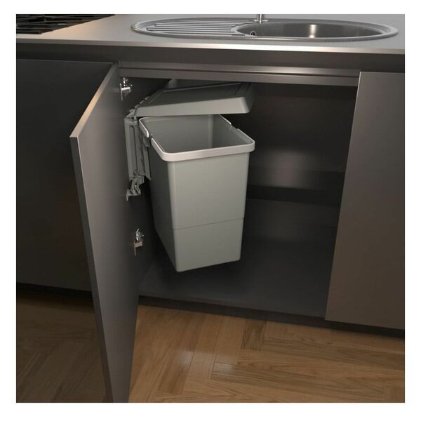 Cestino per rifiuti in plastica incorporato da 18 l Swing 2.0 - Elletipi