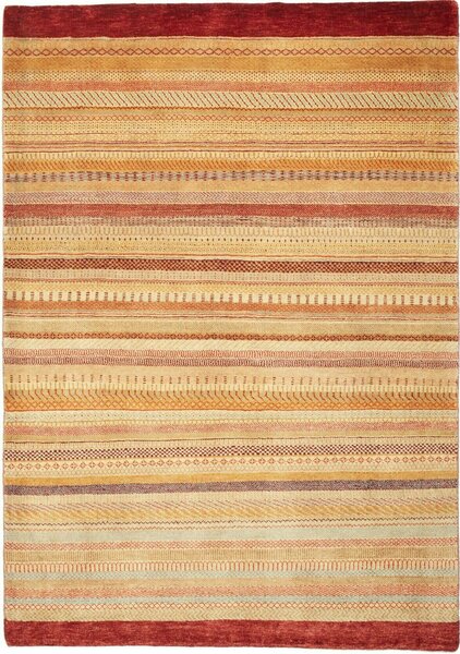 Tappeto Royal Gabbeh Pakistan Astratto Beige Rosso 143x202 Cm