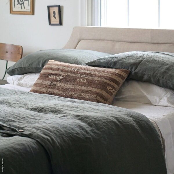 Federa 40x40 cm Forest Green - Linen Tales