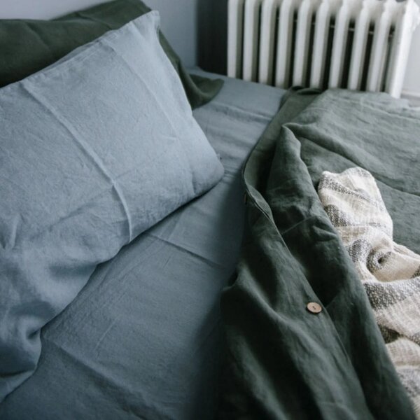 Federa 40x40 cm Blue Fog - Linen Tales