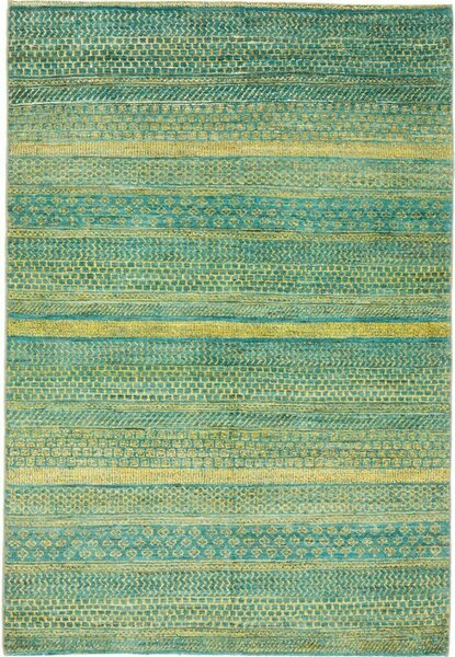 Tappeto Royal Gabbeh Pakistan Astratto Acqua Giallo Ocra 80x121 Cm