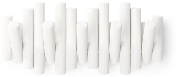 Appendiabiti da parete bianco in legno di pino Picket - Umbra