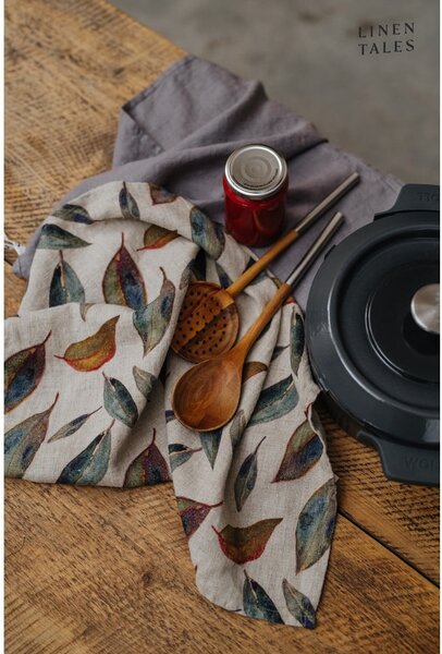Asciugamano di lino 65x65 cm Golden Fall - Linen Tales