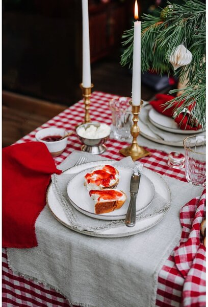 Tovaglietta di stoffa 35x45 cm Red Gingham - Linen Tales