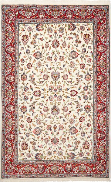 Tappeto Ilaam Persia Floreale Crema Rosso 133x213 Cm