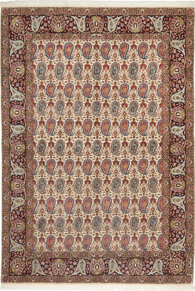 Tappeto Ilaam Persia Floreale Beige Rosso 150x218 Cm