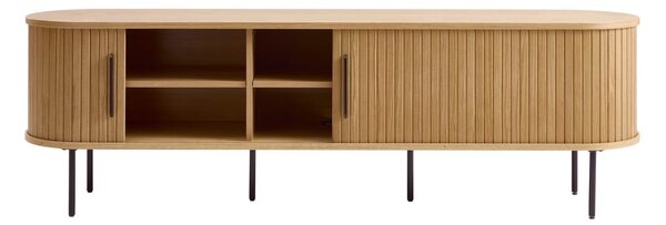 Tavolo TV in rovere naturale 56x180 cm Nola - Unique Furniture
