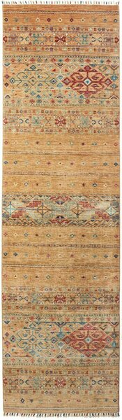 Tappeto Rubin Pakistan Geometrico Oro Rosso 80x290 Cm