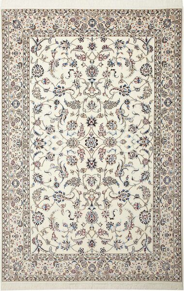 Tappeto Nain 6la Persia Floreale Crema Blu 153x231 Cm