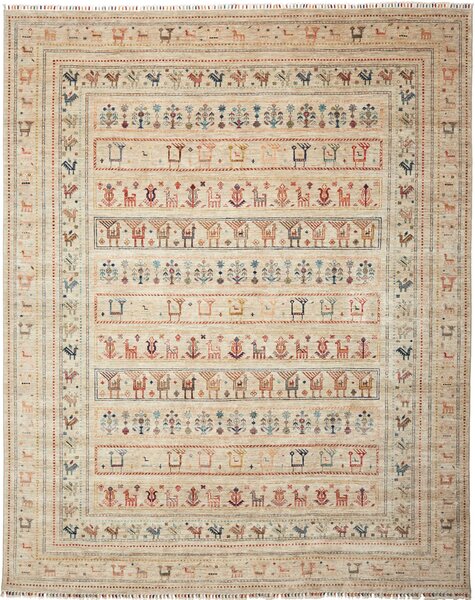 Tappeto Rubin Pakistan Floreale Beige Rosso 244x306 Cm