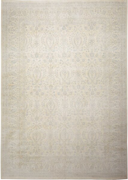 Tappeto Zigler Fine Pakistan Floreale Crema Azzurro 290x412 Cm