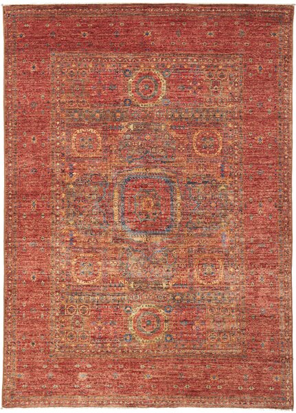 Tappeto Mamlouk Pakistan Medaglione Rosso Blu 145x205 Cm