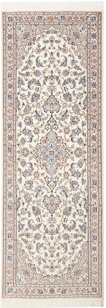 Tappeto Nain 6la Persia Medaglione Crema Blu 79x220 Cm