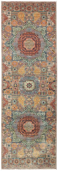 Tappeto Mamlouk Pakistan Geometrico Multicolore Terracotta 78x248 Cm