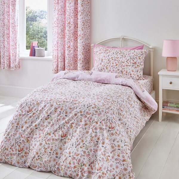 Biancheria da letto singola per bambini 135x200 cm Enchanted Butterfly - Catherine Lansfield