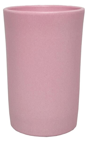 Coprivaso per piante e fiori Noemi in ceramica colore rosa H 19 cm, Ø 13 cm