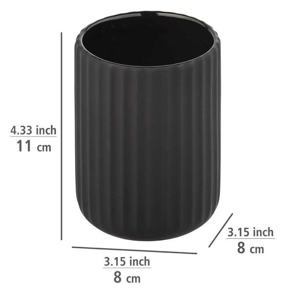 Set di accessori da bagno nero Belluno - Wenko