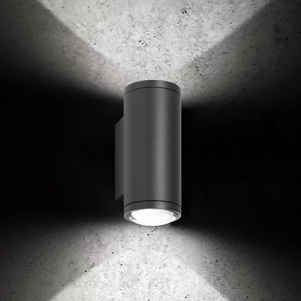 LCD Applique da esterni a LED 5156, dimmerabile, Nero, Alluminio, Moderno, Applique LED da esterni