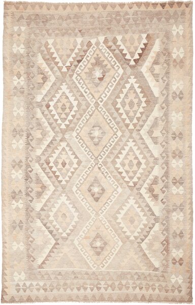 Tappeto Kilim Afghanistan Geometrico Beige Crema 165x263 Cm
