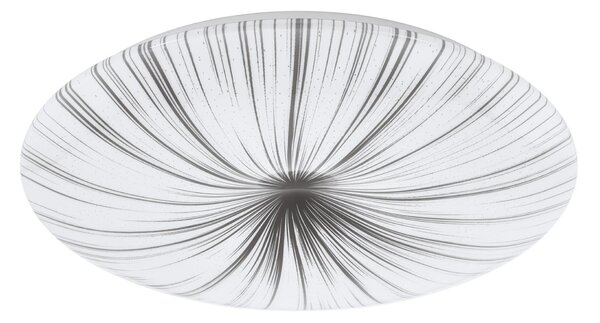 Plafoniera moderno Nieves LED , in acciaio, bianco e argento D. 51 cm 51 cm, EGLO