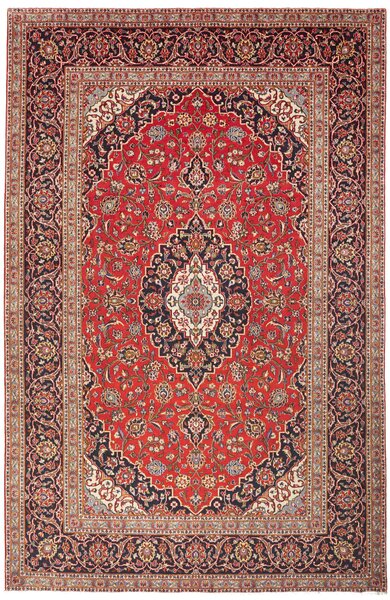 Tappeto Ardakan Persia Medaglione Rosso Blu Scuro 198x300 Cm