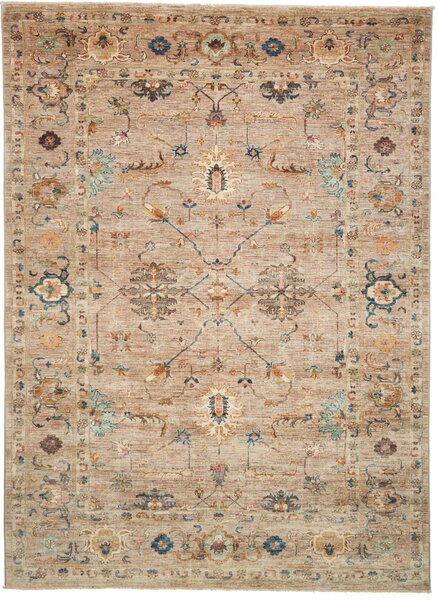 Tappeto Zigler Fine Pakistan Medaglione Beige Blu 172x233 Cm