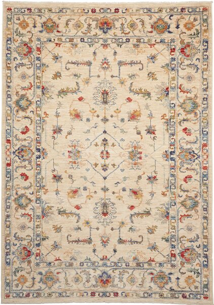 Tappeto Zigler Fine Pakistan Medaglione Crema Policromo 168x238 Cm