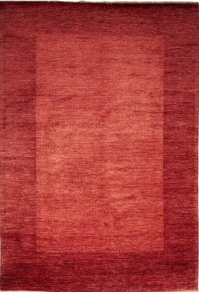 Tappeto Shayan Pakistan Geometrico Rosso Mattone 122x180 Cm