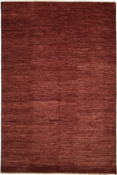 Tappeto Shayan Pakistan Tinta Unita Rosso Mattone 201x302 Cm