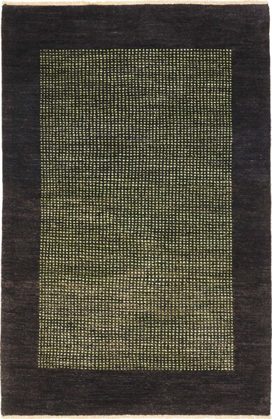 Tappeto Shayan Pakistan Astratto Marrone Verde Chiaro 123x191 Cm