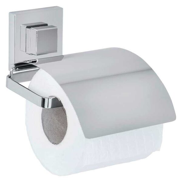 Set di accessori da bagno autoportanti color argento in plastica lucido Quadro - Wenko