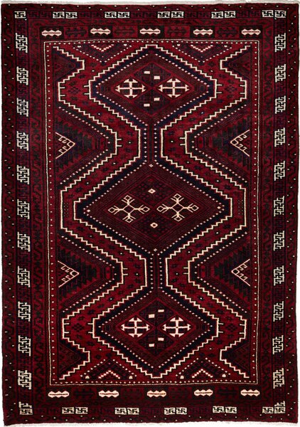 Tappeto Lori Persia Astratto Rosso Blu 225x320 Cm