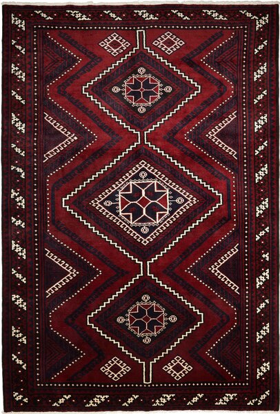 Tappeto Lori Persia Astratto Rosso Blu 224x328 Cm