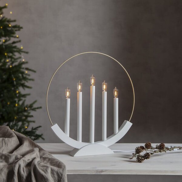Decorazione luminosa bianca natalizia Brace - Star Trading