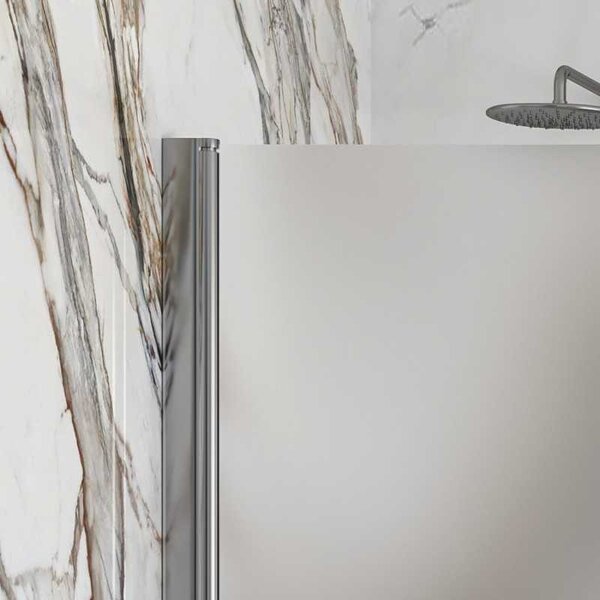 Kamalu box doccia 80x80 battente vetro satinato altezza 200h | ks2800fao