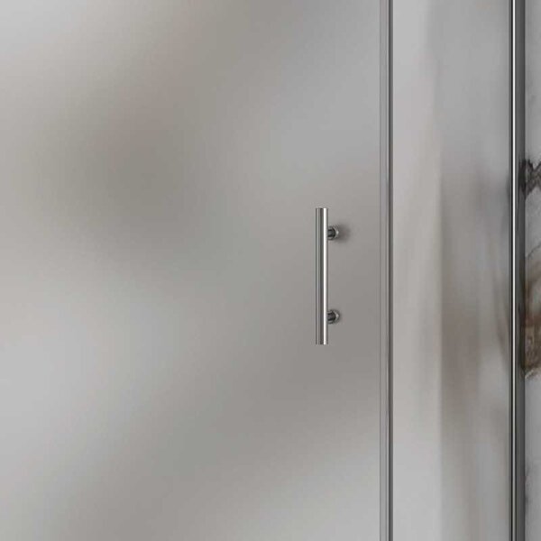 Kamalu box doccia 80x80 battente vetro satinato altezza 200h | ks2800fao